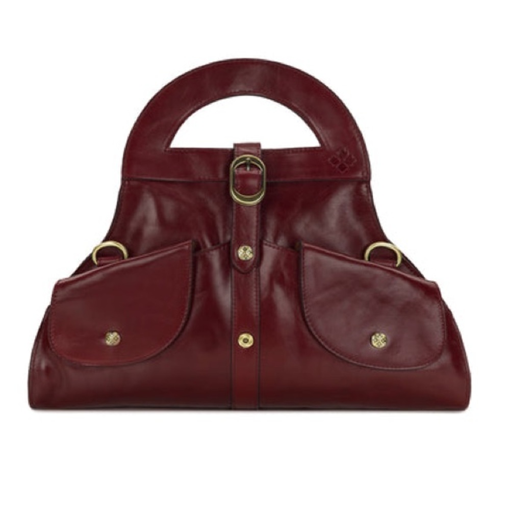 NWT-Patricia Nash-Milania Convertible Satchel-Oxblood-Vintage Distressed-$249 - Picture 10 of 16